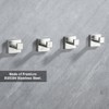Hiuqixe 4 Pack Bathroom Towel Hook Brushed Nickel, Wall Mount