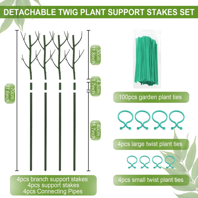 Vocray Plant Support Stakes for Indoor Plants,Trellis for House Potted