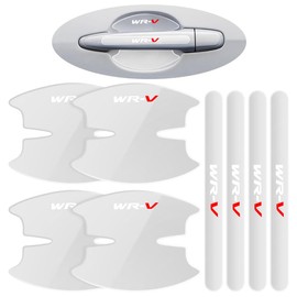 Door Handle Protector for Honda WR-V All Series Door Knob Cover Door Guide Paint Protection Scratch Resistant Protective Film Accessories Transparent Material Exterior Seal Parts Easy Installation Set