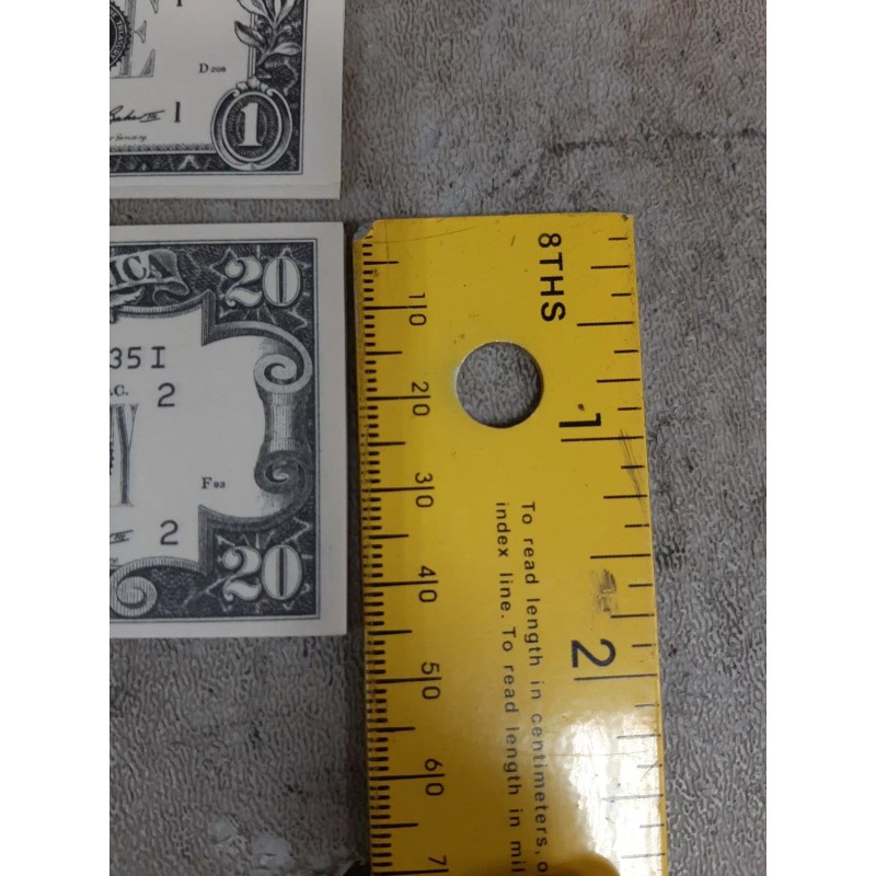 Vintage $1 $5 $10 $20 Paper Money Pad (20 Sheets