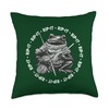 Funny Knitter Design Knitting Frog Says Rip-It Rip-It Rip-It Throw