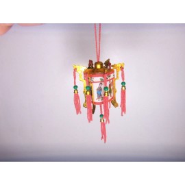 VINTAGE CHINESE PALACE LANTERN  SMALL 2"x2" NEW IN BOX MADE IN TAIWAN