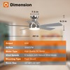 addlon Ceiling Fans with Lights, 42 Inch Low Profile Ceiling