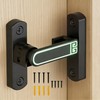 90/180 Degree Adjustable Barn Door Latch,Small Slide Door Lock Adjustable