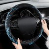 Car Leather Steering Wheel Cover - Panapi Material, Universal 14.5-15