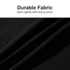 Weavric Rectangle Tablecloth, 72 X 120 Inches, Washable Reusable Black