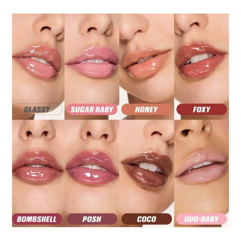 Huda Beauty Original Faux Filler Lip Gloss with Vegan Collagen