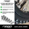 Rippin Moto 12-Pack Motorcycle Wheel Weight Kit | Premium Reusable
