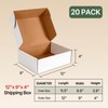 Ovlospa 20 Pack 12x9x4 Inch White Shipping Boxes, Corrugated Cardboard
