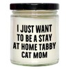 Tabby Cat Lovers Gift, Funny I Just Want to Be