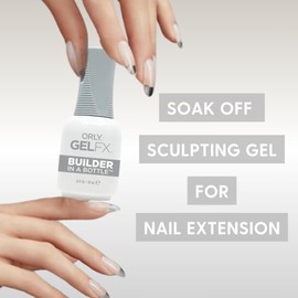 Orly Builder In A Bottle Soak-Off Sculpting Gel For Quick Nail Extension, Repair And Strengthening | Long-Lasting Builder Gel With Brush-On Application | Salon-Quality Nails At Home (18ml)