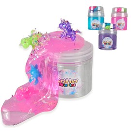 Critter Mix- Inz- Surprise Unicorn Slime Kit- 1 Pack Assorted- Sparkly, Stretch, Colorful Slime- Fun Goody Bag Stuffer for Kids 3+