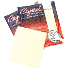 Crystal Brand Premium Tack Cloths 18" x 36" 12 Cloths Per Box Rag Auto Paint - 1 Box