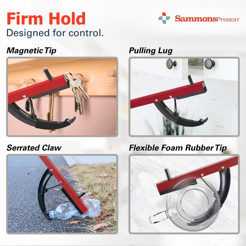 Sammons Preston Reacher, 26" Lightweight Grabber Reacher Tool with Magnetic