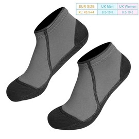 zhongguoqiaomao Neoprensocken Damen Herren 3mm Tauchsocken Thermosocken Neopren Socken mit Anti-Rutsch Partikeln für Herren und Damen Geeignet zum Tauchen Schnorcheln Schwimmen Kanufahren Beachvolleyb
