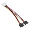 Cable Adaptador Molex A Doble Sata 15 Pines 2 Puertos