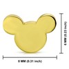 Gold Plated Stainless Steel Tiny Mouse Silhouette Button Stud Post