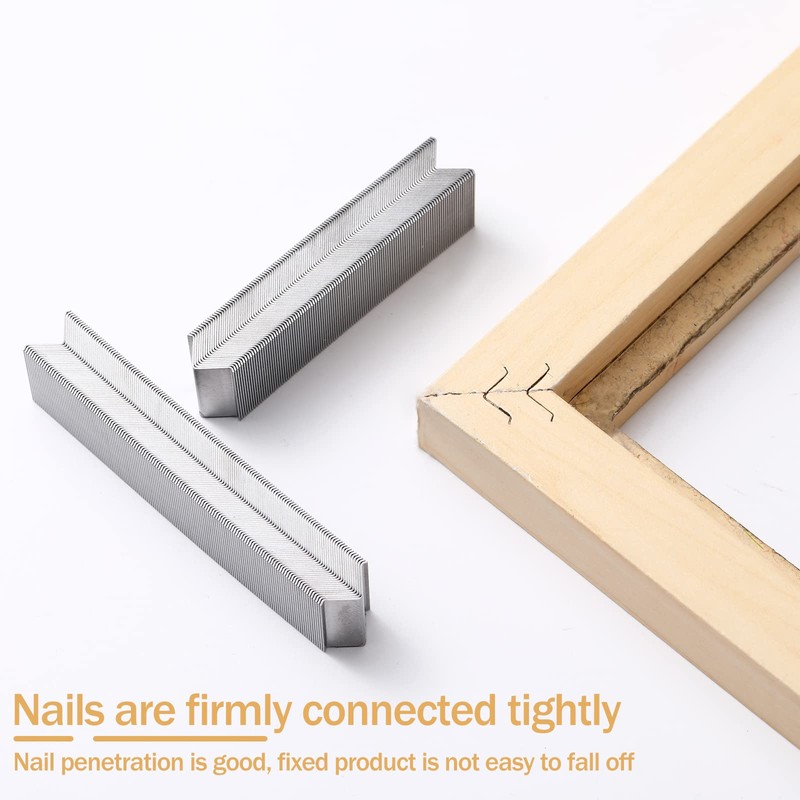 Therwen 400 Pcs V Nails for Hardwood Graphics Framing Hardware