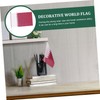 KONTONTY 20pcs Qatar 32 Flag Small Flags on Stick National
