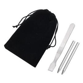 Paracord Needles, Stainless Steel Needles, Sewing Tools, Hand Sewing Needles, Scraper, Hobby, Crafting Supplies, Handmade, Handmade Tools, Drawstring Bag Included, Set of 4