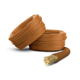 Primes DIY Single Core Conduit Cable 1.5mm Copper Wire Insulated PVC, Stranded Flexible Coil 6491X Electrical Wire, BASEC Approved – Brown Live (2 Meter), Home Improvement