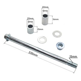 Rear Wheel Rim Axle for 125cc 140cc 150cc 200cc PIT PRO Trail Dirt Bike 15mm 230mm