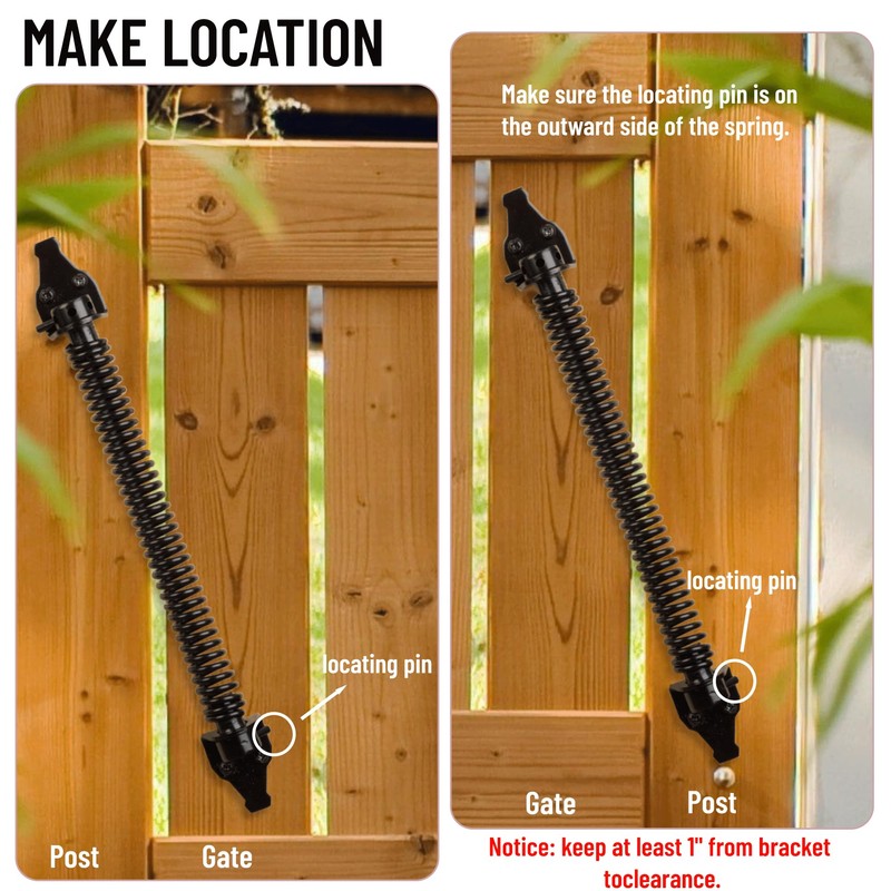 14" Gate Spring Self Closing Heavy Duty Outdoor Door Spring