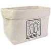 Large 'I Love Feet with Hearts' Canvas Organiser/Storage Bag (OR00032827)