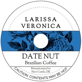 Date Nut Brazilian Coffee (Single Serve K-Cup Pods) (Gourmet, Naturally Flavored, Whole Coffee Beans) (12 pods, ZIN: 572546) - 2 Pack