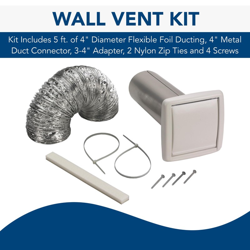 Broan-NuTone WVK2A Flexible Wall Ducting Kit for Ventilation Fans, Exhaust