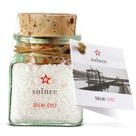 [Piran Salt] Slovenia Salt Flower, Crystalline Salt, Sun Salt, Bottled (2.5 oz (70 g)