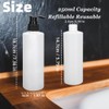 2 Pack of Refillable 8 Oz Plastic Pump Dispenser Bottles,Pump