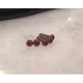 Kershaw Translucent Red Screws Set For Kershaw 1670 Blur Handle & Clip - Set of 5pcs