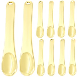 FRCOLOR 10pcs Eye Cream Spatula Set Metal Eye Massager Spoons for Skincare Makeup Applicator Tools for Beauty Routine
