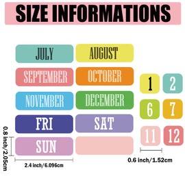 Double-Sided Magnetic Numbers and Months Date for Dry Erase Calendar Whiteboard 51pcs Days of The Week and Months Calendar Dates Indicators for Office(Color1)