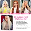 raztcrb 613 Lace Front Wig Human Hair 200 Density 13x6