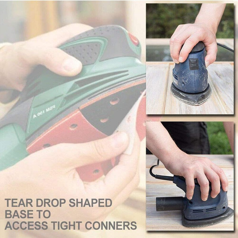 Sanding Discs Pads, POWERTOOL 40Pcs Mouse Sanding Sheets Detail Palm