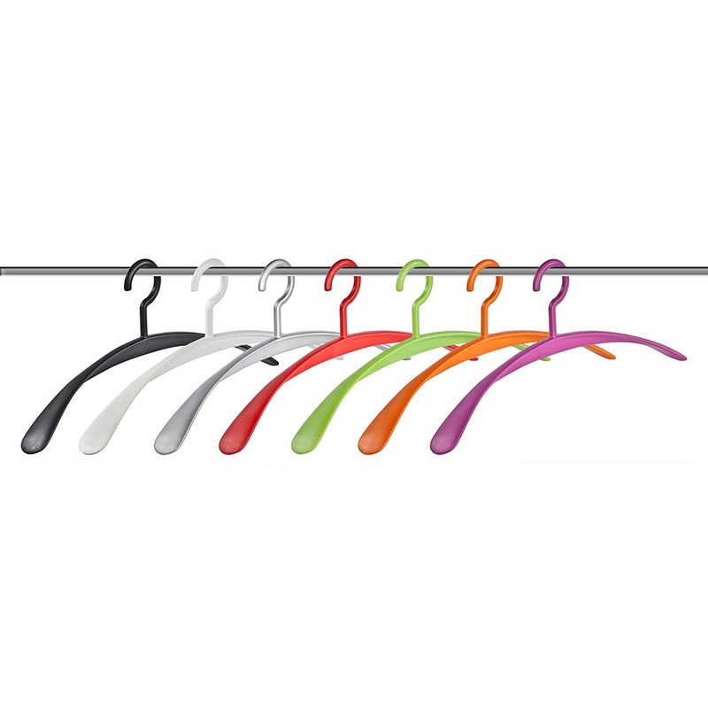 WING Clothes Hangers, Set of 5, Silver