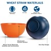 Rubtlamp Wheat Straw Dinnerware Set, 16Pcs Unbreakable Plates And Bowls