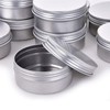 Hulless 0.5 Ounce Aluminum Tin Jar Refillable Containers 15 ml