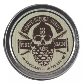 Grave Before Shave 그레이브 비포 쉐이브 파인 향 수염 밤 파인/세더 우드 2온스 Grave Before Shave Pine Scented Beard Balm Pine/Cedar Wood 2oz [2 Ounce (Pack of 1)]