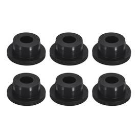 sourcing map 6 Pieces Black Plug Holes, H21 Waterproof Rubber Button Plug for 21mm / 0.83" Hole