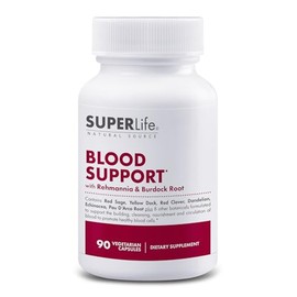 Blood Support - with Rehmannia, Dandelion, Red Clover, Burdock Yellow Dock, Echinacea & Pau D'Arco | Promotes Building, Cleansing, Nourishment & Circulation of Blood | Supplement - 90 Capsules
