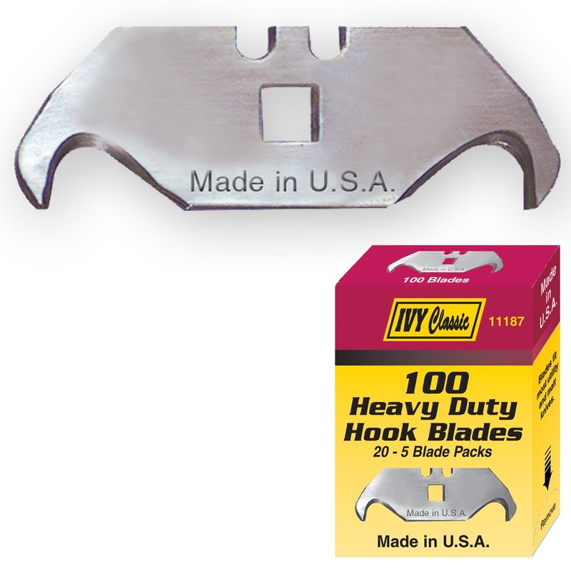 IVY Classic 11187 Heavy Duty Hook Blades, 100/Pack