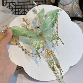 Enssy Butterfly Hair Clip – Elegant Metal Hair Accessory for Women and Girls, Strong Hold Barrette, Lightweight and Durable-Purple