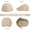 Geyanuo 3Pcs Cotton Newsboy Hat for Men Cool Adjustable Flat