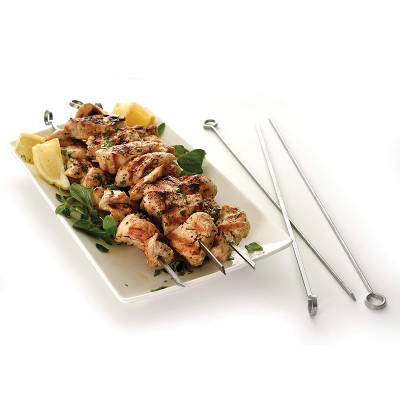 Norpro Stainless Steel 12-Inch Skewers, Set of 6