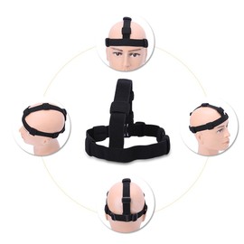 Restokki Elastic Headlamp Strap, Headlamp Strap Black Flashlight Headband for 18650 Flashlight Outdoor Tools for Running Camping