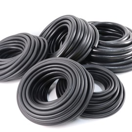 NANSH Nitrile Rubber (NBR) EFI High Pressure SAE J30R9 Injection Fuel Line Hose for Automotive Fuel-Injected Engines (3/8" ID 50 FT)