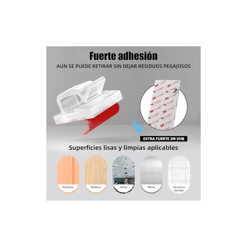 Organizador de Cables con Clips Adhesivos-kit